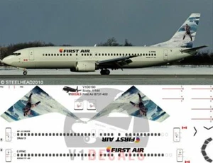 V1 Decals Boeing 737-400 First Air for 1/144 Minicraft Model Airplane Kit - Picture 1 of 8