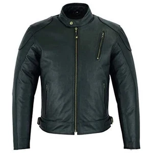 Warrior Gears Nappa Cowhide Short Body Leather Jacket Mens CE Armour Protection - Picture 1 of 7