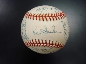 1994 Florida Marlins Team Signed ONL Baseball w/ Vada Pinson - Picture 1 of 6