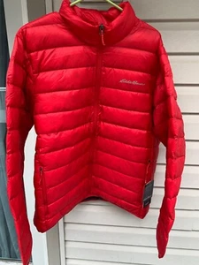Chaqueta acolchada Eddie Bauer para hombre 2XL roja salsa CirrusLite nueva con etiquetas - Imagen 1 de 6
