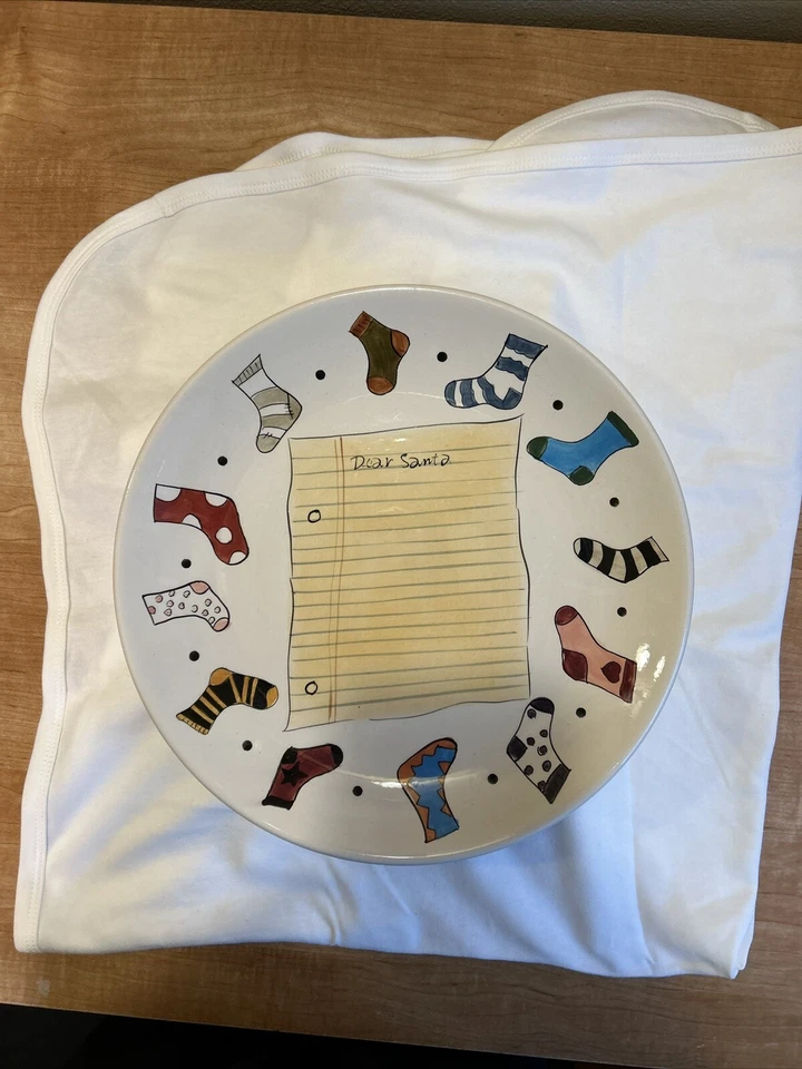 Dear Santa Christmas Cookies and Santa's List Plate 11" by Tabletops Lifestyle - Image 1 of 1