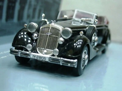 WOW EXTREMELY RARE Horch 853A Cabriolet 1938 Black 1:43 Minichamps-855/327/328 - Image 1 of 3