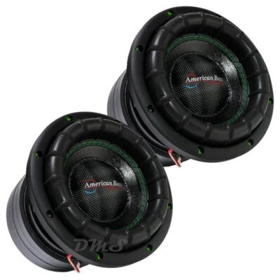 (2) American Bass GODZILLA 8 Inch 2400W DVC 2 Ohm Car Subwoofers | GODZILLA8D2 - Image 1 of 4