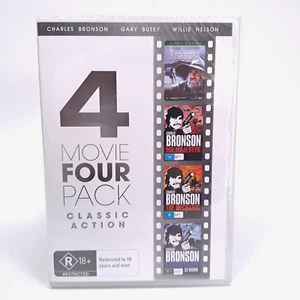 4 Movie Pack - Classic Action Films (DVD Region 4) Charles Bronson - New Sealed - Picture 1 of 3