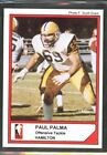 1984 Jogo CFL #49 PAUL PALMA Concordia University Hamilton TIGER-CATS