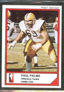 1984 Jogo CFL #49 Paul Palma Universidad Concordia Hamilton Tigre-Cats - Imagen 1 de 2
