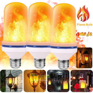 3 Pack Flickering Bulb LED Flame Light E27 Bulbs Light Bulbs Gas Flames Outdoor