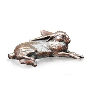 Richard Cooper Bronze Hasen Sammlung kleiner Hase liegend Figur - Bild 1 von 1