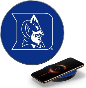 Duke University Wireless Charger with Illuminated Blue Devils Logo - Picture 1 of 6