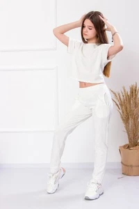Girls' Sports Pants – Elastic Waist & Comfortable Fit,, Any season, Nosi svo... - Picture 1 of 8