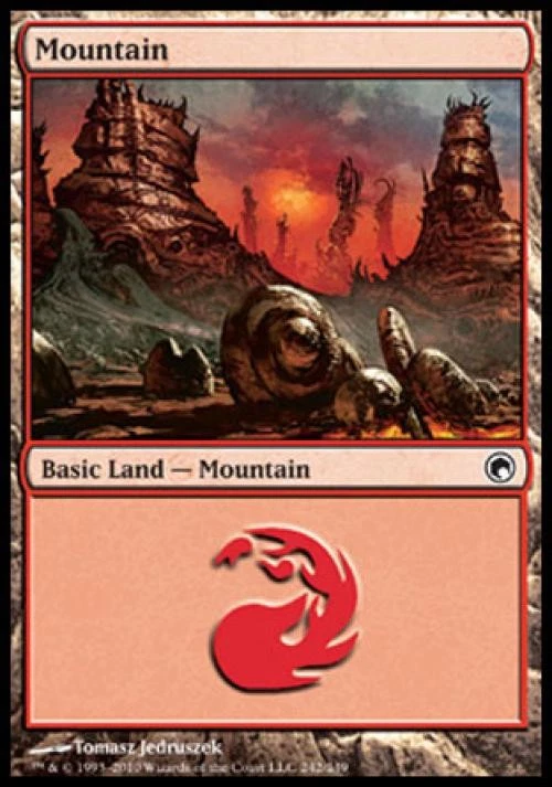 Mountain (242) - Light Play MTG Scars of Mirrodin - Image 1 of 1