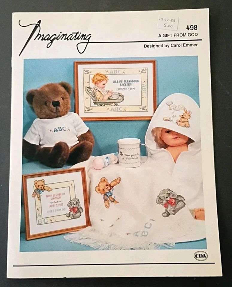 Imaginating A GIFT FROM GOD #98 Cross Stitch Pattern By Carol Emmer  - Image 1 of 1