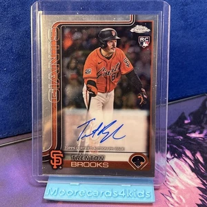 TRENTON BROOKS 2025 TOPPS CHROME ROOKIE AUTOGRAPH GIANTS RC AUTO RA-TBR - Picture 1 of 2