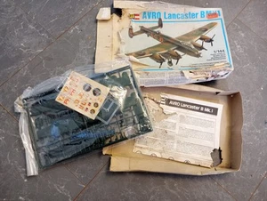 VINTAGE 1982 REVELL AVRO LANCASTER B MK 1 AIRCRAFT 1/144 MODEL KIT - Picture 1 of 2