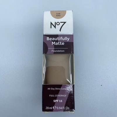 No7 BEAUTIFULLY MATTE SPF 15 FOUNDATION  “cool Ivory” 28 Ml - Image 1 of 4