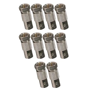 New 10PCS BNC Female to F Type Male RF Coax Coaxial Cable Adapter Connector - Picture 1 of 6