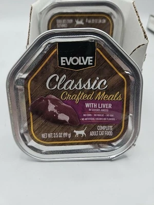 Evolve Classic Crafted Meals Liver Recipe Cat Food 3.5 oz (Pack of 15) - Image 1 of 4
