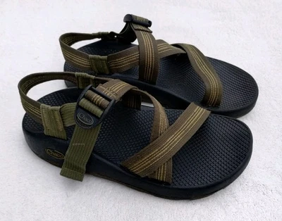 Chaco Z1 Classic Men's Sport Sandals Size 8 Wide Green Brown Hiking Adjustable  - Image 1 of 4