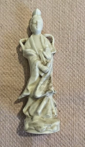 Vtg miniature Porcelain Guanyin Statue  3  Tall Japan  - Elegant Asian Figurine - Picture 1 of 3