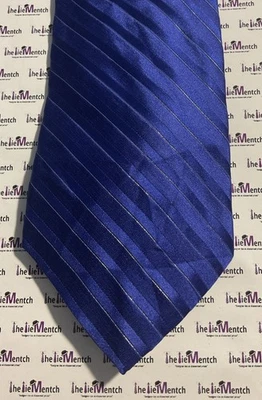 CROFT & BARROW Silk Blend Blue Striped Design Neck Tie 3.75”(New Without Tags) - Image 1 of 3