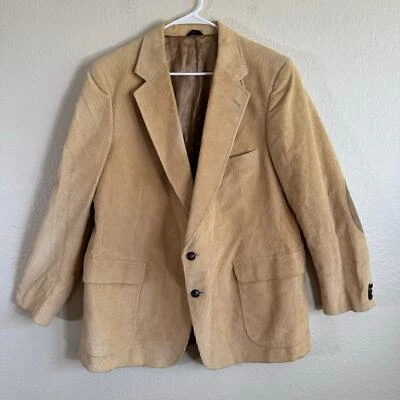 Rogers Men Store Vintage Corduroy Blazer Jacket Beige Men Size 48 - Image 1 of 4
