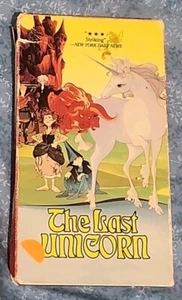 The Last Unicorn VHS Animated Magic Fantasy Cult Classic - Picture 1 of 4
