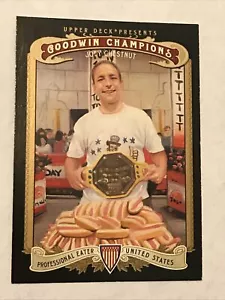 Joey Chestnut 2012 Upper Deck Goodwin Champions Professional Eater #121 Hot Dog - Picture 1 of 2