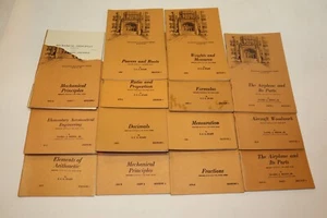 Lot of 14 International Correspondence School Textbook 1940s Math Airplane Mech - Picture 1 of 4