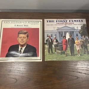 JOHN F KENNEDY - A Memorial Album (Speeches)(2099) & The First Family 1455 - Picture 1 of 7