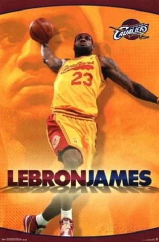 2014 NBA CLEVELAND CAVALIERS LEBRON JAMES POSTER PRINT NEW 22X34 Cover