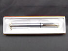 Vintage Sheaffer Award Rollerball Pen Brush Metal with Golden Trim + Refill NOS