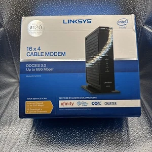 Linksys Cable Modem Model CM3016 DOCSIS 3.0 - Picture 1 of 3
