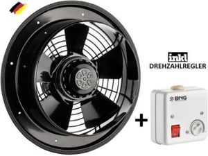 Axialventilator Gebläse Lüfter Axiallüfter Industrie ver. Größen+ Drehzahrlegler - Bild 1 von 9