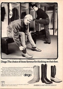 Botas Dingo Boomer 1989 Frank Reich anuncio impreso vintage página completa - Imagen 1 de 1