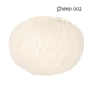 Jody Long Yarns Cottontails weiches Baumwollgarn weiß 001 Polar Air Kammgarngewicht - Bild 1 von 2