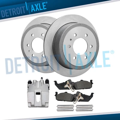 Rotores de disco trasero pinza derecha pastillas de freno para Ford F-150 Lincoln Mark LT 6 tacos Foto 1 de 4