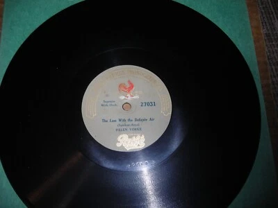 Early 20s PATHE FRERES 78/HELEN YORKE..Soprano w. Orch./E!!! - Image 1 of 4