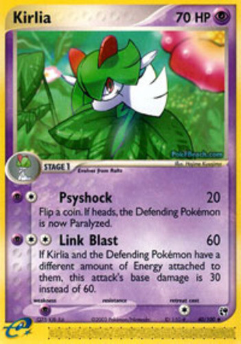 Pokemon - Kirlia - 40/100 - Uncommon - EX Sandstorm - NM