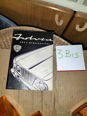LANCIA FULVIA USO E MANUTENZIONE MARZO '65 - 3^ EDIZ. - USATO DELL'EPOCA - Immagine 1 di 4