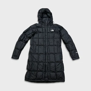 The North Face Metropolis Jacket Womens Small Black 600 Down Puffer Long Coat - Picture 1 of 13