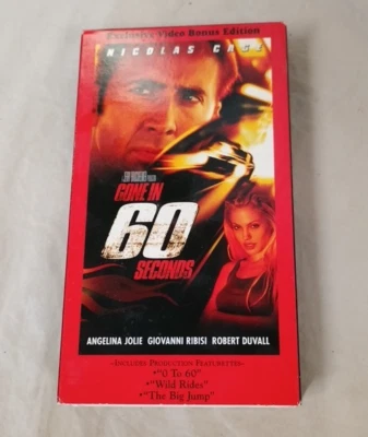 Touchstone Gone in 60 Seconds VHS 2001 Exclusive Video Bonus Edition - Image 1 of 4