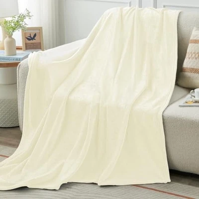 Ultra Soft Coral Fleece Blanket Lightweight Microfiber for Travel and For Yoga - image 1 of 4