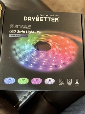 DAYBETTER Kit de Tira de Luces LED Flexibles RGB Cinta No Impermeable Luces Lote de 23 Foto 1 de 4