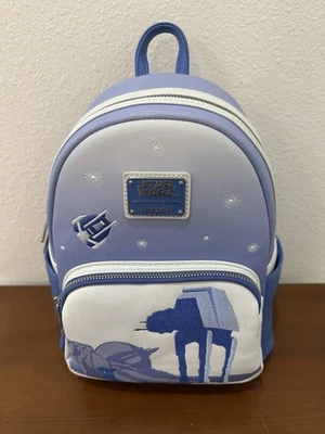 Nueva Mini Mochila 2025 Disney Parks Star Wars Loungefly Hoth Azul Foto 1 de 4