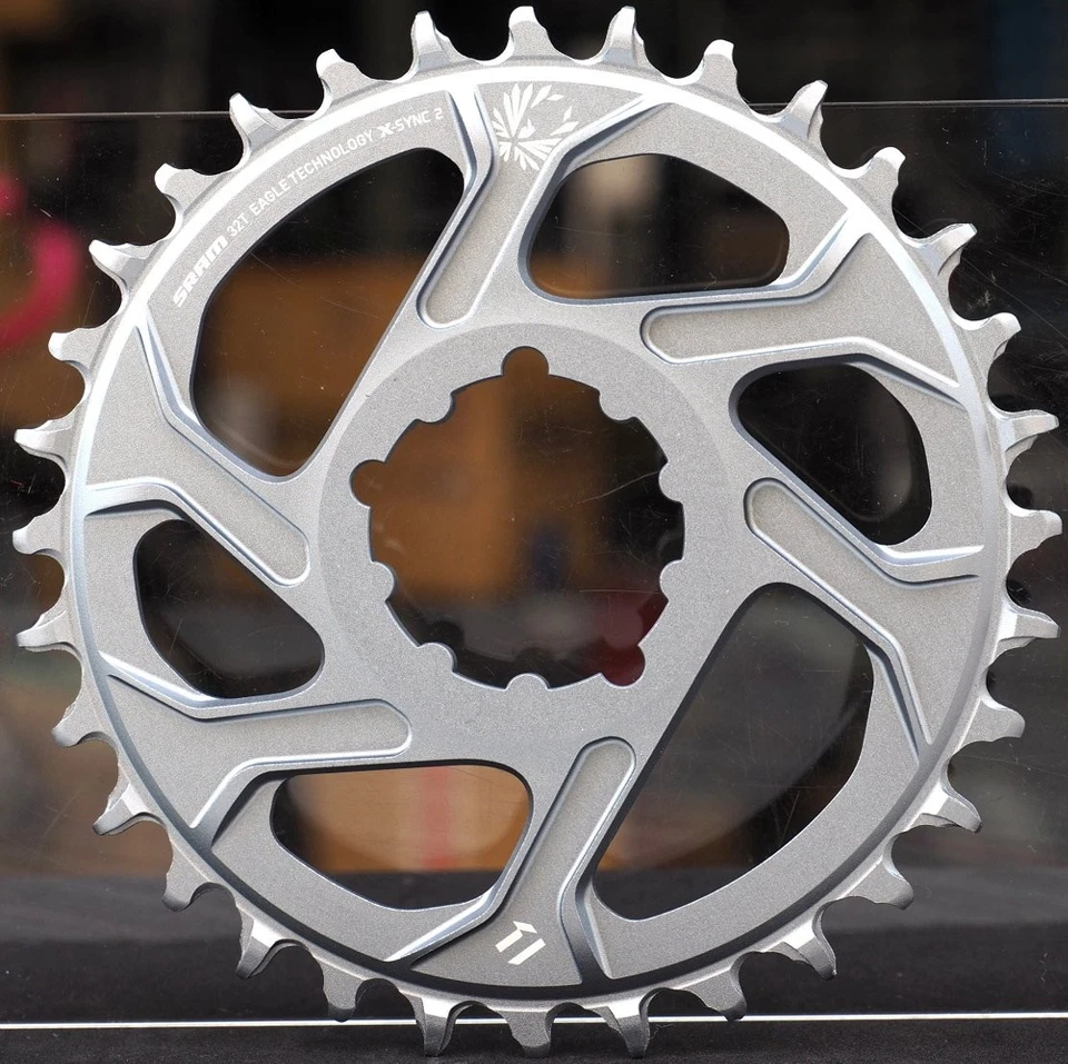 Sram AXS X01 Eagle X-SYNC 2 12spd DM 32T Chainring 6mm Offset Polar Grey - Image 1 of 1