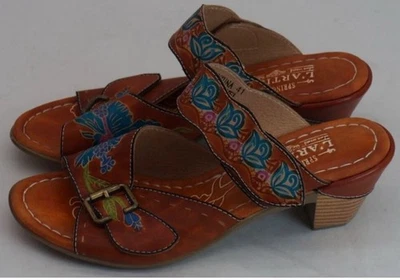 L’artiste springstep floral leather Ozuna Blum slide sandals 9.5 -10 Size 41 - Image 1 of 4