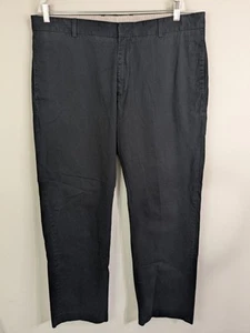 Lacoste Chino Pants Men's 38x32 Black Casual Cotton Preppy - Picture 1 of 9