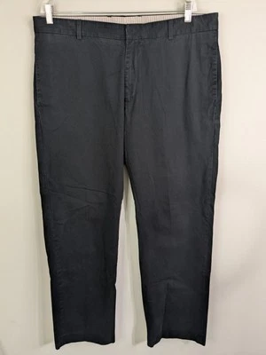 Lacoste Chino Pants Men's 38x32 Black Casual Cotton Preppy - Image 1 of 4