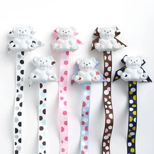 Baby Buddy Universal Pacifier Holder Clip Keep Pacifier Near and Off Floor Dots - Picture 1 of 9