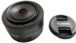 Canon EF-M 22mm f/2 STM Lens demo 92% condition - Picture 1 of 7